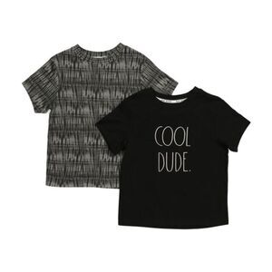 Rae Dunn Little Boy 2pk Cool Dude Tees Size 7